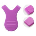 thumbnail image 3 of 10pcs/bag Eyelash Brushes Plastic Eyelash Lifting Perm Comb Y Comb Makeup Eyelash Shape Portable Makeup Tools, Purple Red, 3 of 8