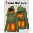 thumbnail image 6 of Forievic Graphene Heated Jacket for Women, Large Capacity Battery Pack, Waterproof, Windproof, USB Charging, Ideal for Outdoor Camping Skiing, 6 of 6