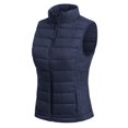 thumbnail image 3 of MixMatchy Women's Padded Vest Lightweight Stand Collar Zip-up Quilted Gilet, 3 of 4