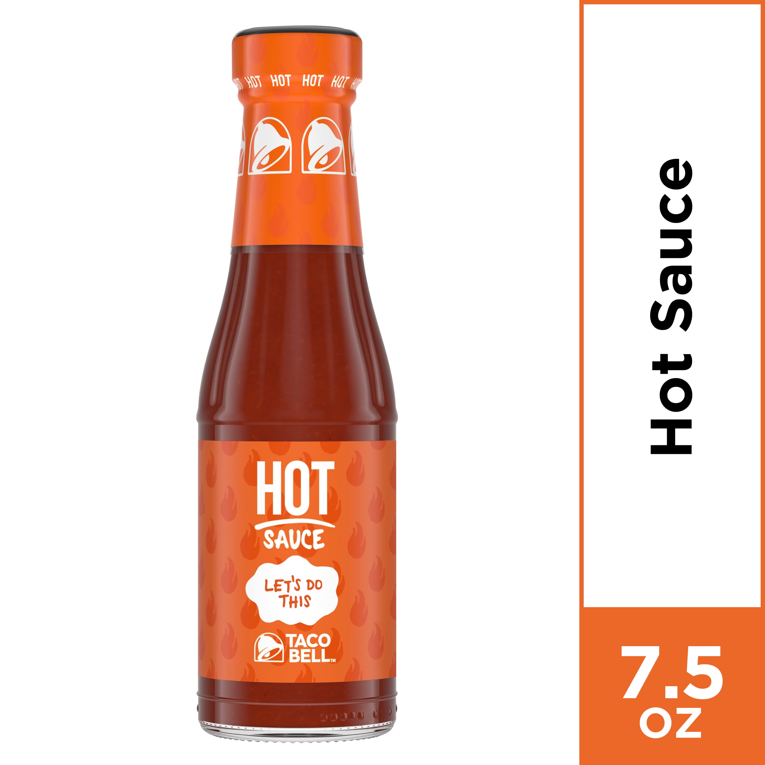 4 Pack) Taco Bell Hot Sauce, 7.5 oz Bottle - Walmart.com.