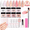 A1-Nude Pink Jelly Translucent, variant on AZUREBEAUTY Dip Nails Powder Starter Kit, Hot Pink Neon Yellow Pastel Blue Green 8 Spring Summer Colors with Nail Sticks, Base Glossy Matte Top Coat Activator Liquid Set Manicure Art 30 PCS
