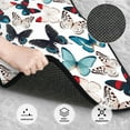 thumbnail image 3 of Honeii Butterfly Print Car Foot Mat Four-Piece Set - Front & Rear Universal Car Floor Mats for SUVs, Trucks, Sedans, 3 of 7