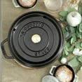 thumbnail image 5 of STAUB Cast Iron Dutch Oven 4-qt Round Cocotte, Made in France, Serves 3-4, Matte Black, 5 of 18