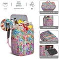 thumbnail image 2 of Bloom Print Insulated Cooler Backpack - 20L High Capacity, Keeps Contents Cold/Hot for 20 Hours, 2 of 5