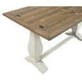 thumbnail image 5 of Bowery Hill Farmhouse Solid Wood Flip Top Sofa Table White Stain and Natural, 5 of 12
