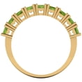 thumbnail image 5 of 2.61 ctw Wedding Band for Women - 18K Yellow Gold Natural Peridot Stackable Eternity Ring, 5 of 6