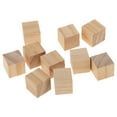 thumbnail image 3 of HOMYL 3x10 Pieces 20mm Handmade Square Wooden Cube Blocks Kids DIY Crafts Natural, 3 of 8