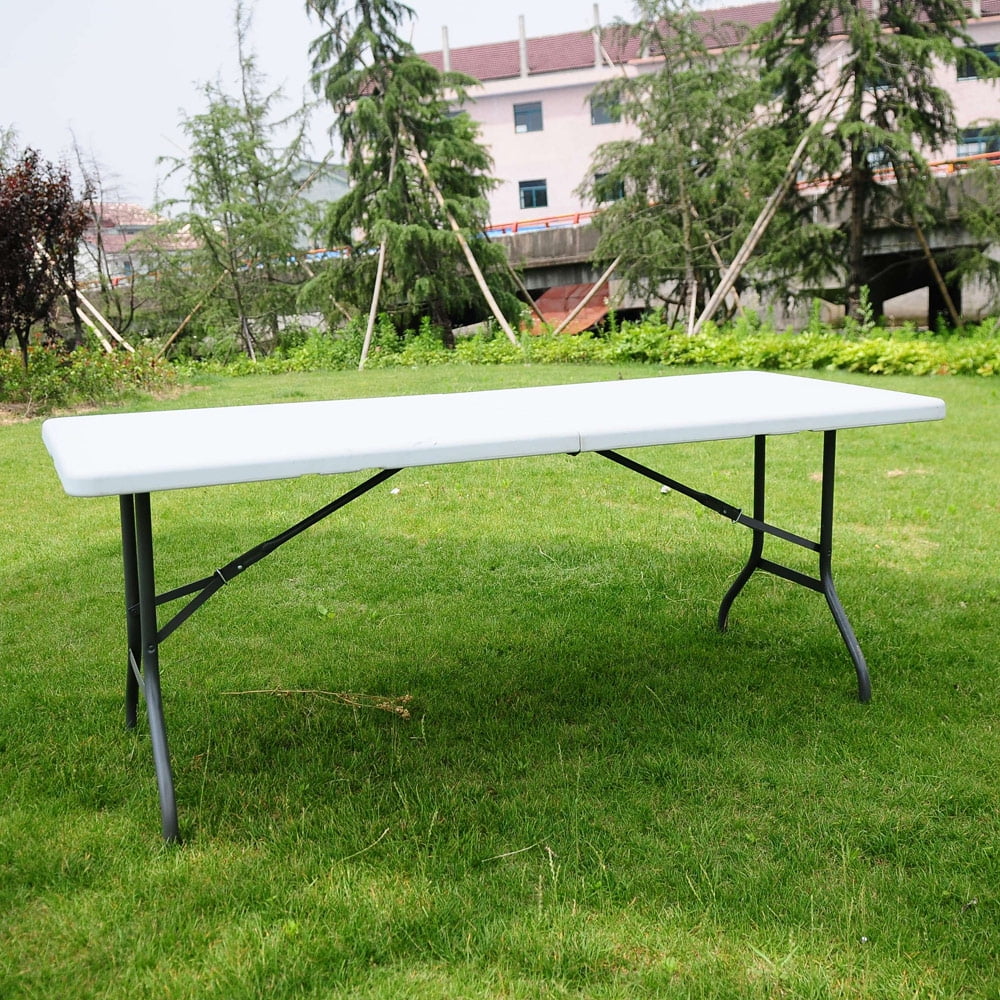 6FT Folding Camping Table Heavy Duty Portable Catering Picnic BBQ Dining Party