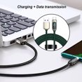 thumbnail image 4 of Sidaley Línea de datos de aleación portátil 5A antioxidante 1,2 m pantalla Digital 480Mbps tableta banco de energía carga rápida cable de nailon Teléfono y Comunicación Verde 40W Tipo 1, 4 of 6