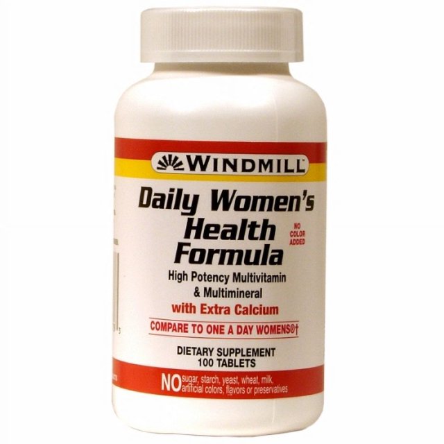 Suplemento Windmill Health Fórmula para la salud de la mujer, 100 tabletas