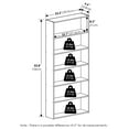 thumbnail image 3 of Furinno Basic 6-Tier Open Shelf Bookcase 7 x 24 x 53inches in Espresso, 3 of 6