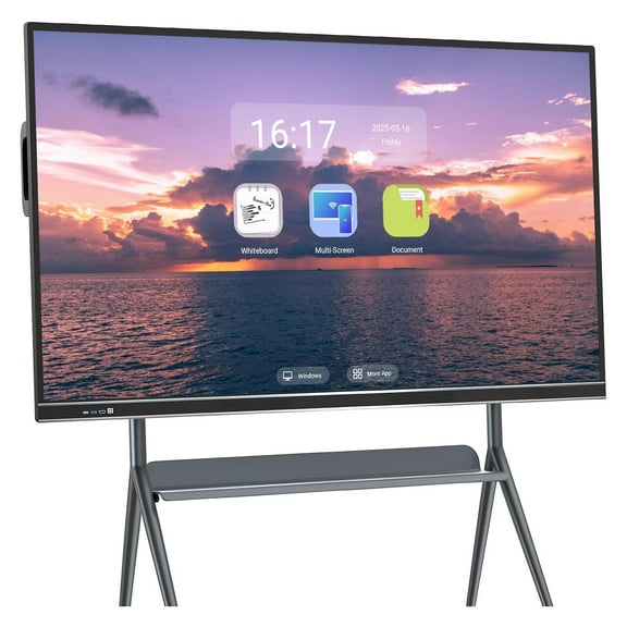 JYXOIHUB Digital Smart Whiteboard, 75''Smart TVs, 4K UHD Interactive Whiteboard,  All in One Smartboard for Office Built in Dual System for Classroom