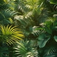 thumbnail image 6 of PIKWEEK Outdoor Picnic Camping and Indoor Kitchen Dining Party Round Tablecloth Palm Leaves with Lush Branches and Leaves White, 6 of 8
