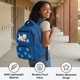 thumbnail image 3 of FKELYI Boys Schoolbag for Kids Backpack Spacious School Bookbag for Elementary Student Blue Yorkshire Dog Paw Print Lightweight Backpacks Casual Daypack Knapsack, 3 of 7