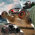 thumbnail image 5 of 1:12 RC Cars 4WD off Road 2.4Ghz RC Monster Truck with Metal Shell and Light, Remote Control Car Crawler for Adult and Kid, 2 Batteries, Red, 5 of 8