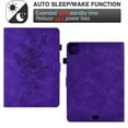 thumbnail image 5 of for iPad Pro 11 Inch 5th Generation 2024, Premium Luxury PU Leather Cover/Smart Folio with Dual Stand and Auto Sleep/Wake Function Case Cover with Pen Slot & Card Slots for iPad Pro 11 2024, Purple, 5 of 5
