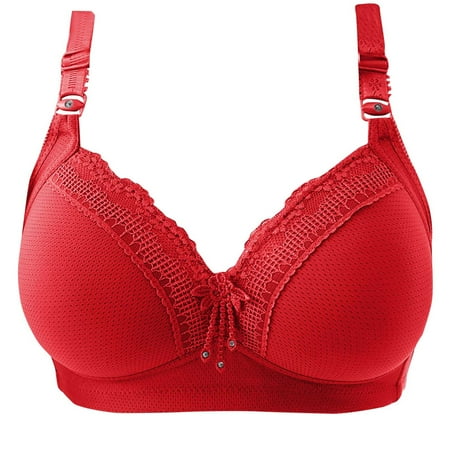 Women s Plus Size Bras  Womens Lace Push Up Bra Add 2 Cups Underwire Padded Support Full Coverage Plunge Everyday Lift Bra S-2XL Womens Bras Clearance under $5