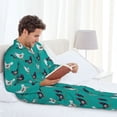 thumbnail image 6 of Sikiie Funny Chicken Mens Pajama Set, Soft Warm Long Sleeve Sleepwear, Cozy Button-Down Pjs for Men-Large, 6 of 7