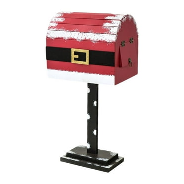 HOMYL Santa Mailbox Convenient Sturdy Unique Christmas Mailbox for Room Party Xmas