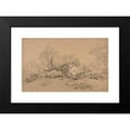 thumbnail image 2 of Jacques-Raymond Brascassat 18x13 Black Modern Framed Museum Art Print Titled - Founded Tree (1846), 2 of 5