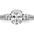 thumbnail image 4 of 14K White Gold Lab Grown Diamond Si1/Si2, G H I, Semi-Mount Eng Ring (Size 7) Made In India rm7841e-150-wlg, 4 of 5