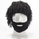 thumbnail image 4 of Gorro de punto jinwen para otoño e invierno con peluca y barba negro, 4 of 8