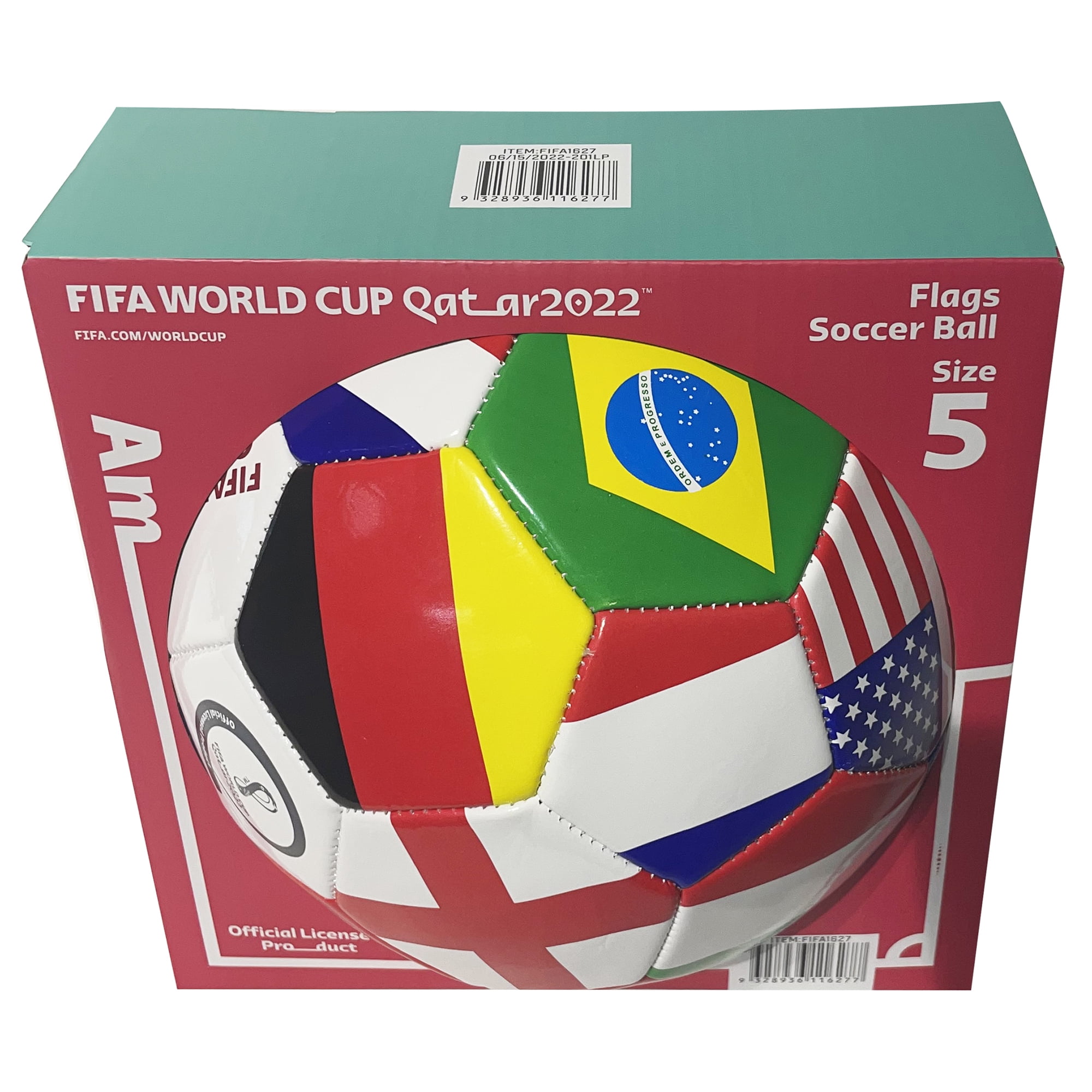 FIFA World Cup Soccer Ball Size 5, Country Flag Print 