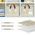 thumbnail image 4 of Yayeee Foldable Storage Basket for Shelves with Handles Waterproof Cloth Bins, Sunshine, 4 of 7