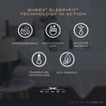 thumbnail image 2 of SHEEX Arctic Aire MAX Sheet Set, Ultrasoft Cooling Sheets with 1 Flat Sheet, 1 Fitted Sheet, and 2 Pillow Cases, Queen, White, 2 of 7
