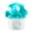 Cyan, variant on Floating Betta Fish Feeder & Hideout Mushroom House, Dual Purpose Aquarium Shelter, Floating Fish Food Dispenser, Ornament Cave Nest for Betta Tank, Small Fish Aquarium Decor & Breeding Shelter