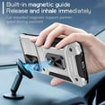 thumbnail image 2 of SaniMore for Samsung Galaxy A54 5G Stand Case, Slide Camera Cover 360 Degree Rotating Kickstand Magnetic Car Mount Hybird Tri-layer Rugged Shell Military-grade Shockproof Anti-drop Cover, Silver, 2 of 10