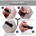 thumbnail image 2 of ¡Regalo para mamá! Sujetadores de sábanas Keepers-Correas de soporte de sábanas elásticas ajustables para Full, queen, king Twin Bed, 6 Way Cross Sheet Clips Tirantes Band,f, 2 of 4
