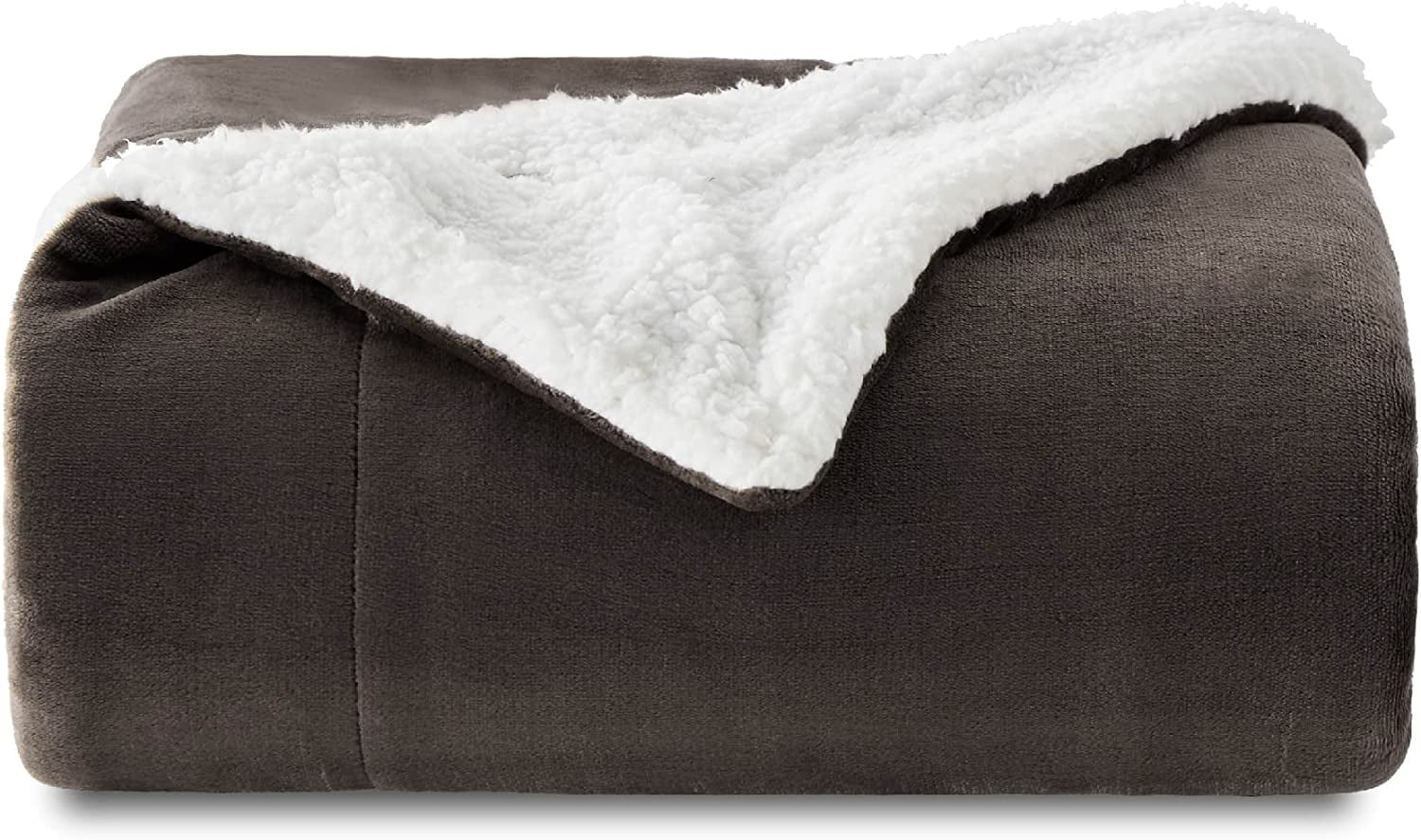 Bedsure Sherpa Fleece Throw Blanket Brown Soft Fuzzy Throw Blanket