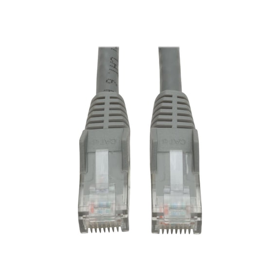 Tripp Lite 3ft Cat6 Gigabit Snagless Molded Patch Cable (RJ45 M/M) - Gray