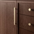 thumbnail image 6 of Goo-Ki 7.6''(192 mm) Hole Centers Luxurious & Sturdy Zinc Alloy Cabinet Handls,Polished Gold Cabinet Pulls for Kitchen,Drawer,Cupboard & Wardrobe,6 Pack, 6 of 7
