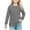 Gray, variant on BFHHYA Girls' Printed Crew Neck Long Sleeve Shirt Casual Loose Pullover Top for Kids for Fall Indoor Activities & Casual Gatherings 5-14Y