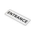 thumbnail image 1 of Unique Bargains 6'x2' ENTRANCE Sign Acrylic Self Adhesive Door Sticker Wall Sign White, 1 of 5