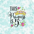 thumbnail image 4 of Inktastic This Princess is Five 5th Birthday Girls Toddler T-Shirt, 4 of 5