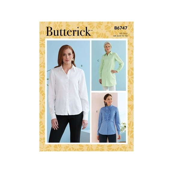 Butterick Sewing Pattern 6747 Shirts