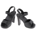thumbnail image 4 of lionlar Chaussures de Poupée Mode Sandales en Gelée Tenue /4 Poupées Tenue Décontractée, Noir Foncé, 4 of 7