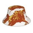 thumbnail image 3 of Daiia Vintage Cowboy On A Bronco Horse Pattern Bucket Hat - Trendy Cotton Sun Hat for Beach, Golf, Fishing - Fun Outdoor Vacation Boonie for Men and Women, 3 of 9