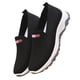 thumbnail image 3 of Zapatos de mujer sin cordones con suela suave de tela de malla, zapatillas informales para deportes diarios y al aire libre, color negro 41, 3 of 12