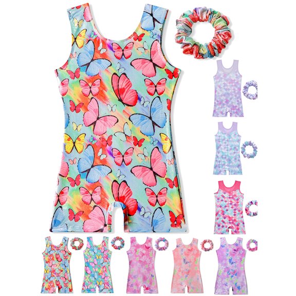 Gyratedream Gymnastics Shiny Mermaid Butterfly, Leotards (Girl's)