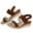 Brown, variant on Xunlbb Clearance Sale Sandals! Women's Summer Size Wedge Fish Mouth Roman Sandals