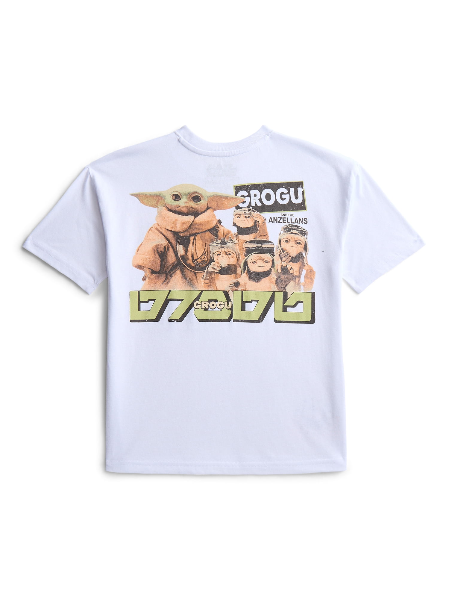 Star Wars The Mandalorian Boys Grogu & Friends Graphic Tee with Short Sleeves, Sizes 4-18