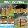 thumbnail image 6 of Outdoor Privacy Screen Privacy Fence Panels for Outside, 1 Panels 38"W X 60"H Wood Decorative Fence,Pool Equipment Enclosure, Patio Garden Fence Perfect to Enclose Trash Cans and Air Conditioner, 6 of 9