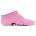 thumbnail image 2 of Champion Kids Socks, Pack Of 6 - Sneaker Socks, Logo, Solid Colour Pink/White/Blue 27-30, 2 of 7