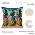 thumbnail image 4 of pineapples sunglasses surfboardslinen throw pillowcase decoration pillowcase gifting preferred 24x24 inch cushion cover 2 sets sofa pillowcase sofa bedroom living room car, 4 of 8