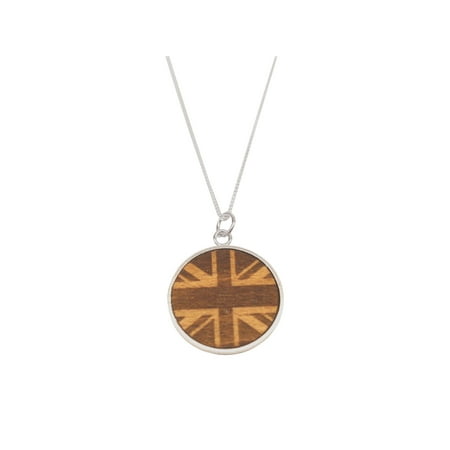 Estate Jewels - Union Jack Wood Necklace - Made from a Tree on Sir Winston Churchill's Estate