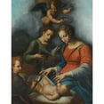 thumbnail image 2 of Bolognese School 12x14 Gold Ornate Wood Frame and Double Matted Museum Art Print Titled - The Nativity (17th Century), 2 of 4
